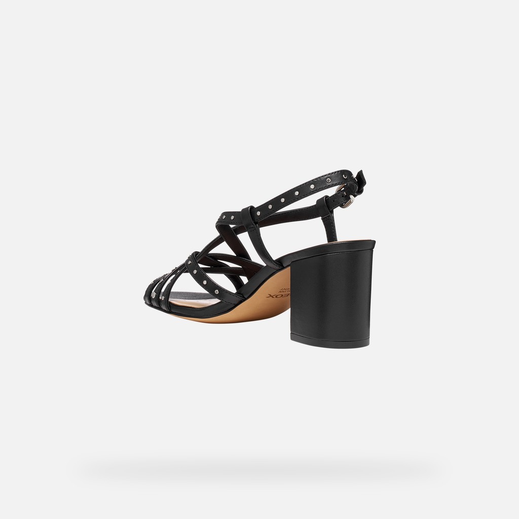 Medium-heeled sandals VIRNILISA 65 S WOMAN Black - image number 3 | GEOX