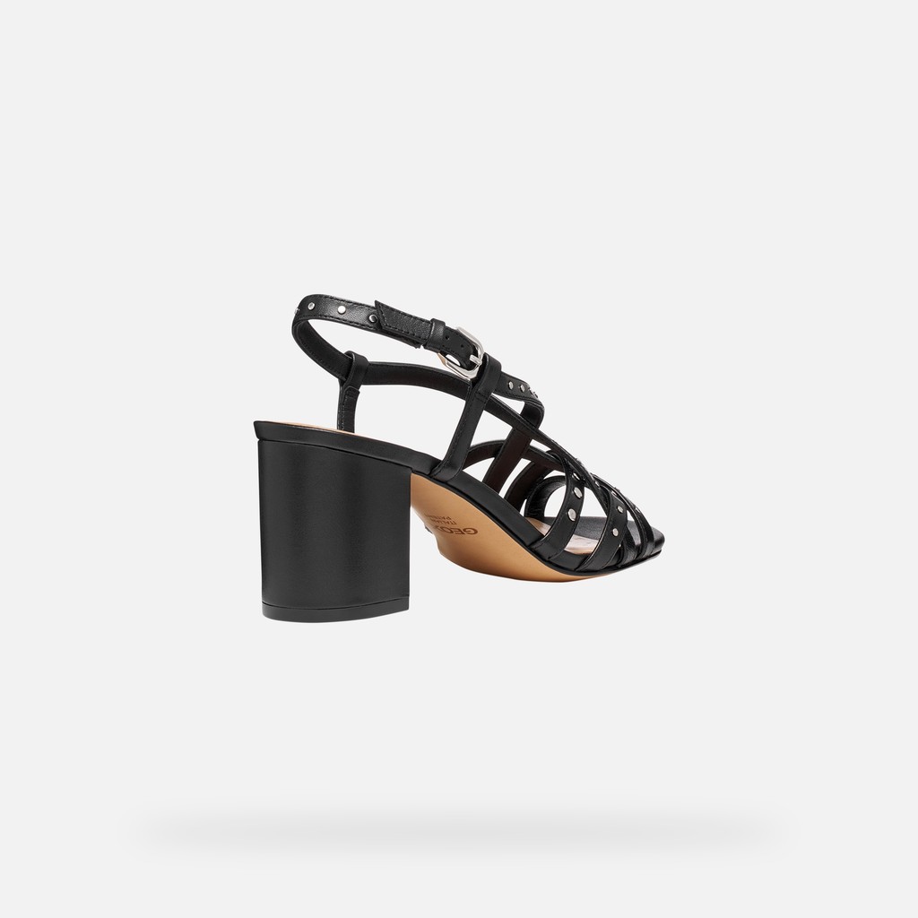 Medium-heeled sandals VIRNILISA 65 S WOMAN Black - image number 4 | GEOX