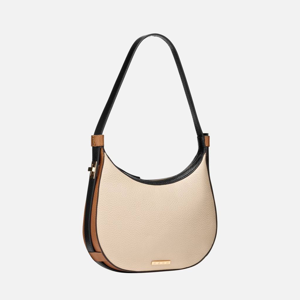 Shoulder bag MARYEMY BAG WOMAN Off white/Cognac - image number 3 | GEOX