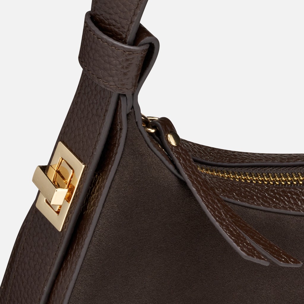 Bolso de hombro MARYEMY BAG MUJER Marr&oacute;n - image number 6 | GEOX