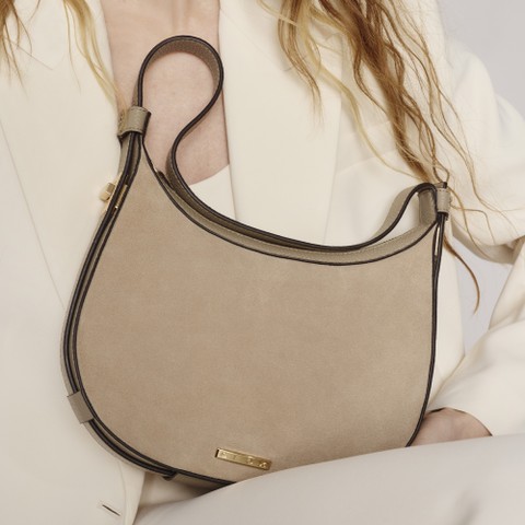 Sac d'&eacute;paule MARYEMY BAG FEMME Taupe clair - image number 1 | GEOX