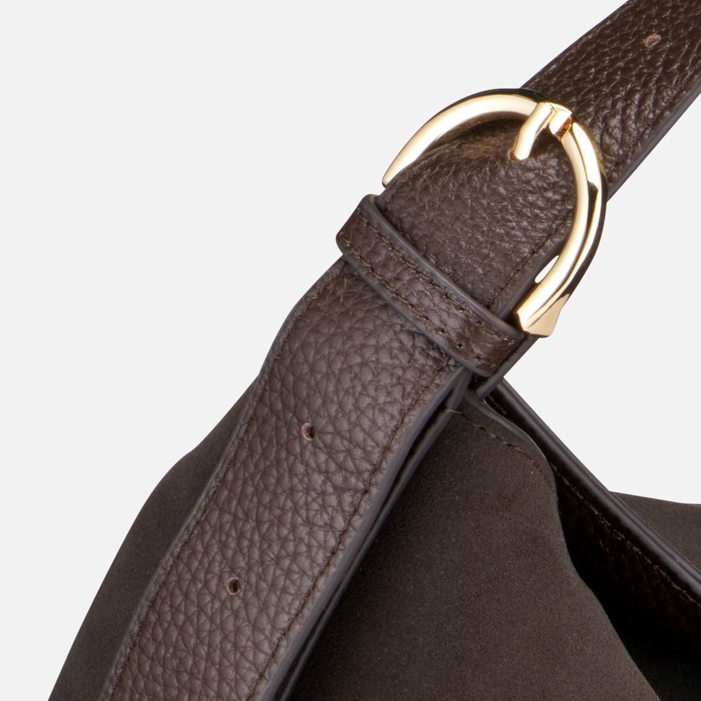 Shoulder bag ALNOIRE BAG WOMAN Chocolate - image number 5 | GEOX