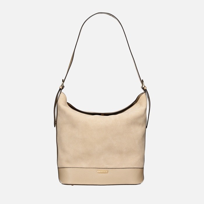 Bucket bag ALNOIRE BAG WOMAN Light Taupe | GEOX