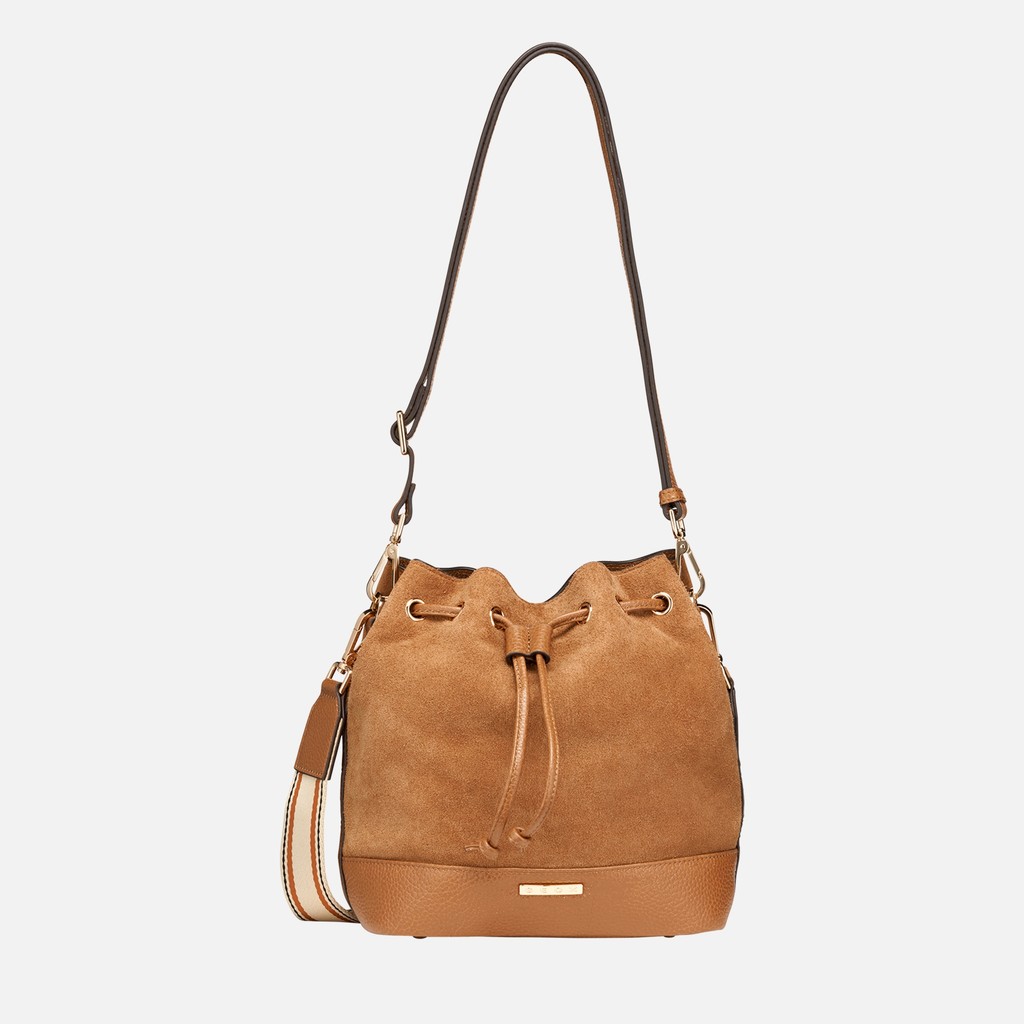 Borsa a secchiello NALVIA BAG DONNA Cognac - image number 1 | GEOX