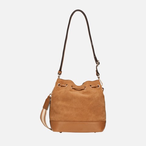 Borsa a secchiello NALVIA BAG DONNA Cognac - image number 3 | GEOX