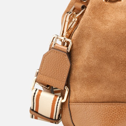 Borsa a secchiello NALVIA BAG DONNA Cognac - image number 5 | GEOX