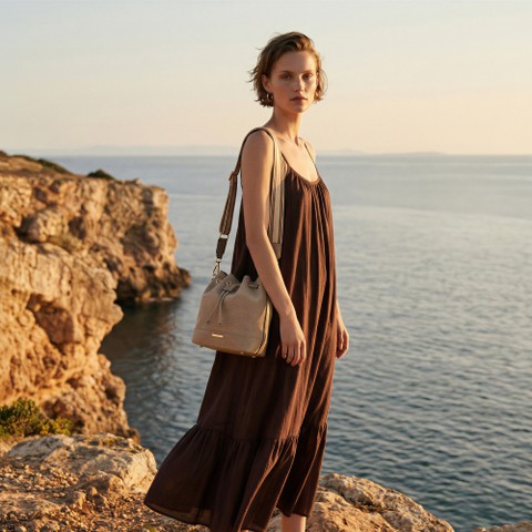 Beuteltasche NALVIA BAG DAME Helltaube - image number 1 | GEOX