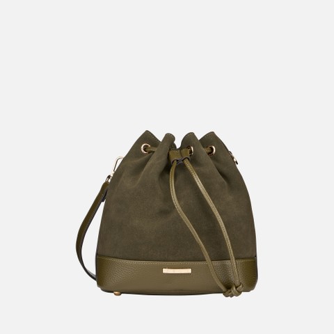 Bolso de cubo NALVIA BAG MUJER Verde militar - image number 1 | GEOX
