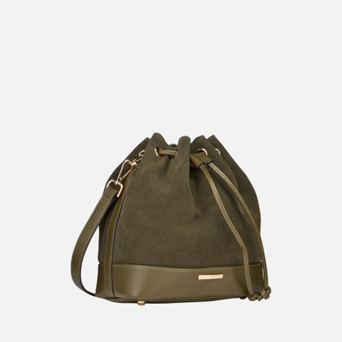 Bolso de cubo NALVIA BAG MUJER Verde militar - image number 2 | GEOX