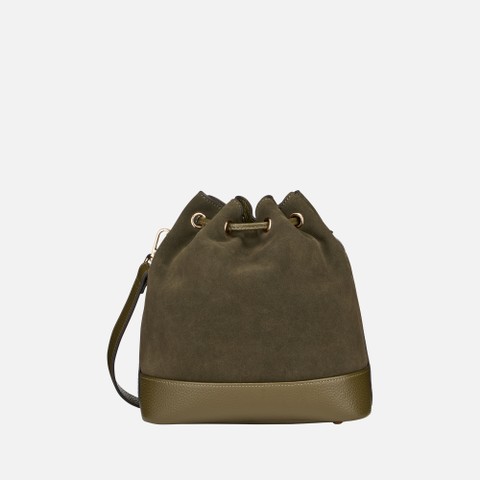 Bolso de cubo NALVIA BAG MUJER Verde militar - image number 3 | GEOX