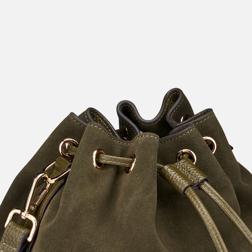 Bolso de cubo NALVIA BAG MUJER Verde militar - image number 5 | GEOX