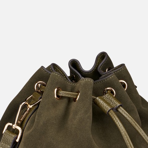 Bolso de cubo NALVIA BAG MUJER Verde militar - image number 5 | GEOX