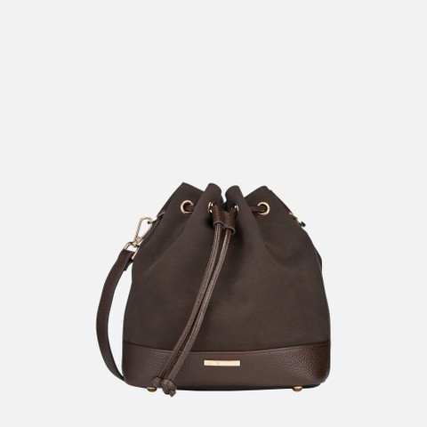 Bolso de cubo NALVIA BAG MUJER Marr&oacute;n | GEOX