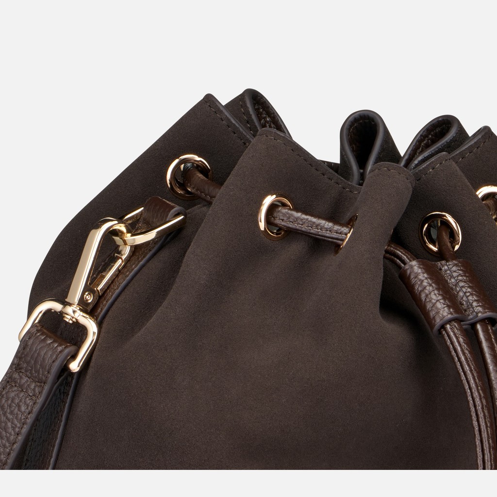 Bolso de cubo NALVIA BAG MUJER Marr&oacute;n - image number 4 | GEOX