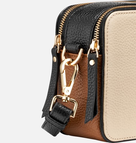 Umh&auml;ngetasche NORIZE BAG DAME Off-White/Cognac - image number 5 | GEOX