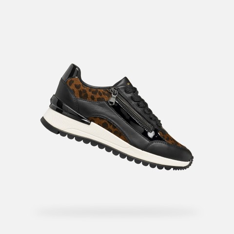 Low top sneakers DESYA WOMAN Black/Nut | GEOX