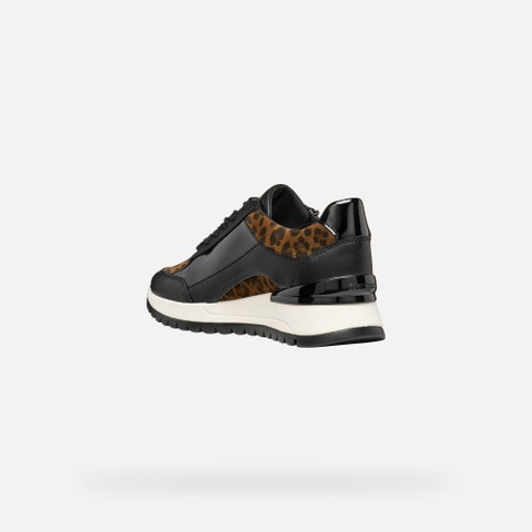 Low top sneakers DESYA WOMAN Black/Nut - image number 3 | GEOX