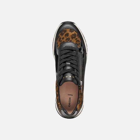 Low top sneakers DESYA WOMAN Black/Nut - image number 5 | GEOX