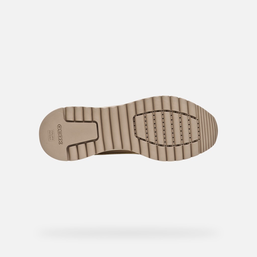 Chaussures compens&eacute;es DESYA FEMME Beige/Or clair - image number 6 | GEOX