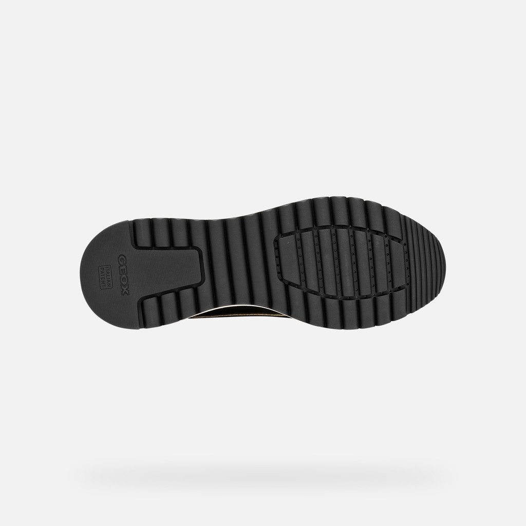 Wedge shoes DESYA WOMAN Black/Light Gold - image number 6 | GEOX