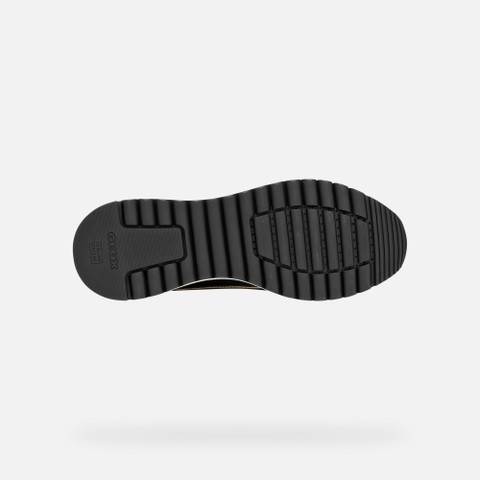 Wedge shoes DESYA WOMAN Black/Light Gold - image number 6 | GEOX
