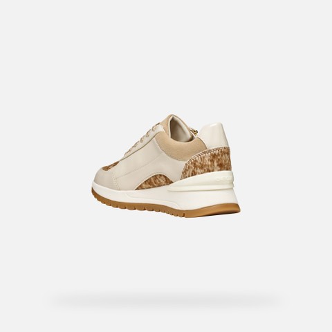 Wedge shoes DESYA WOMAN Papyrus - image number 4 | GEOX