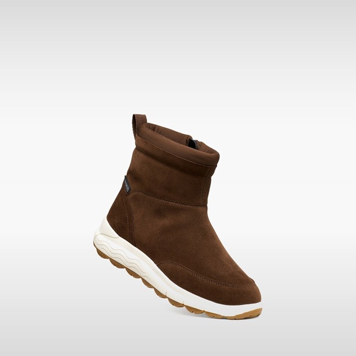 Waterproof ankle boots SPHERICA 4X4 ABX WOMAN Dark Brown | GEOX