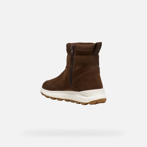 Waterproof ankle boots SPHERICA 4X4 ABX WOMAN Dark Brown - image number 3 | GEOX