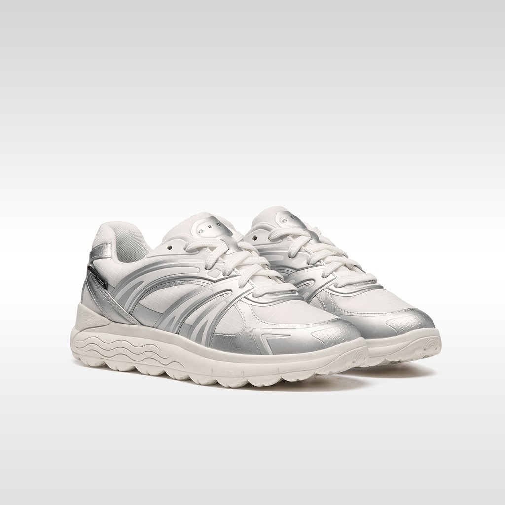 Waterproof trainers SPHERICA 4X4 ABX WOMAN White/Silver - image number 9 | GEOX