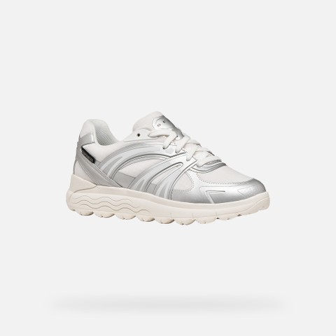 Waterproof trainers SPHERICA 4X4 ABX WOMAN White/Silver - image number 4 | GEOX