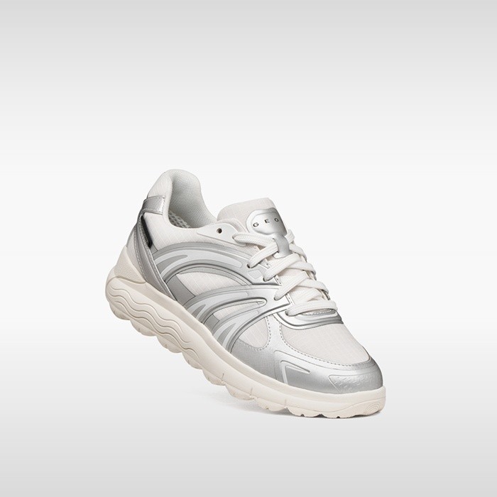 Waterproof trainers SPHERICA 4X4 ABX WOMAN White/Silver | GEOX