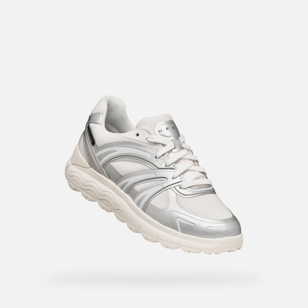 Waterproof trainers SPHERICA 4X4 ABX WOMAN White/Silver - image number 6 | GEOX