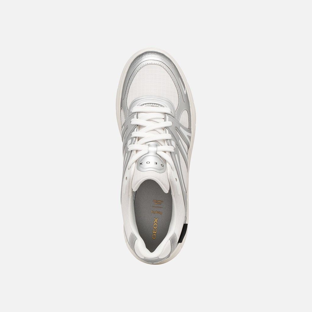 Waterproof trainers SPHERICA 4X4 ABX WOMAN White/Silver - image number 7 | GEOX