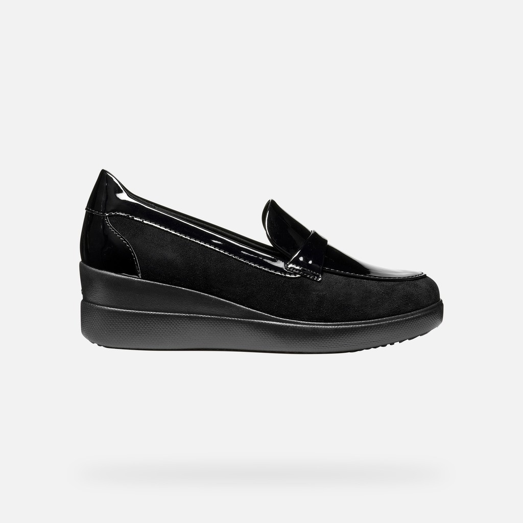 Mocassins en daim STARDUST FEMME Noir - image number 1 | GEOX