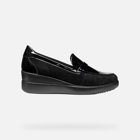 Mocassins en daim STARDUST FEMME Noir - image number 1 | GEOX