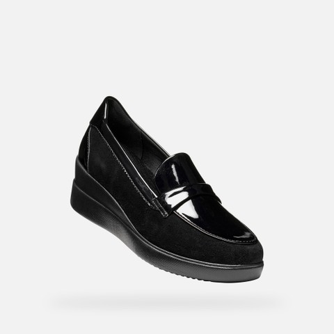 Mocassins en daim STARDUST FEMME Noir - image number 4 | GEOX