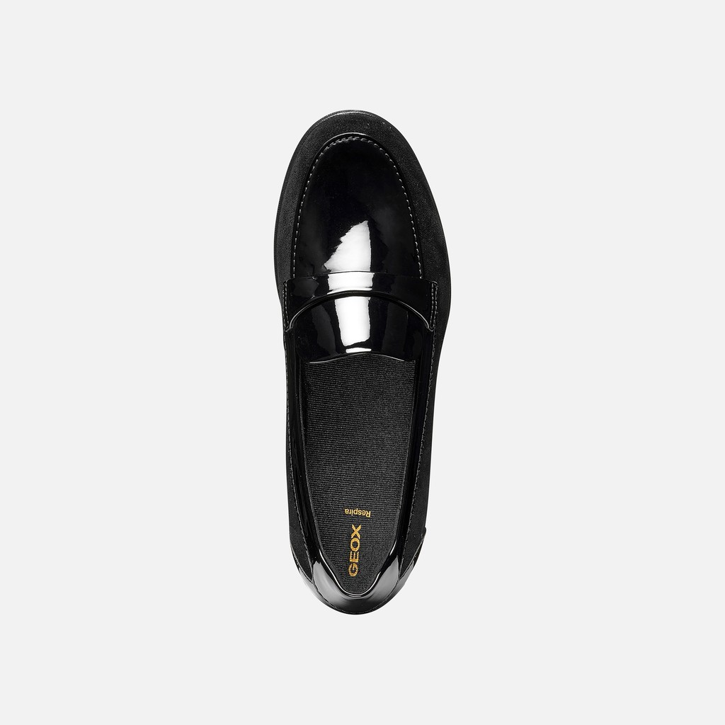 Mocassins en daim STARDUST FEMME Noir - image number 5 | GEOX