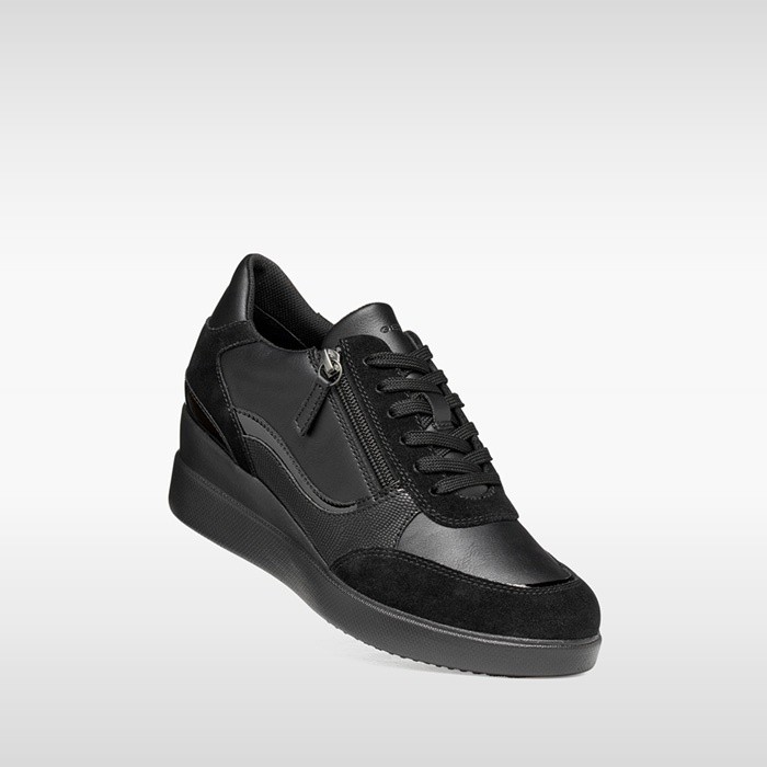 Wedge sneakers STARDUST WOMAN Black | GEOX