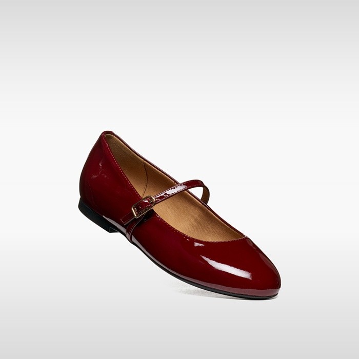 Sabrinas de pele com al&ccedil;a NEW PALMARIA MULHER Bordeaux | GEOX