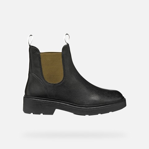 Chelsea boots SWELEN WOMAN Black/Military - image number 2 | GEOX