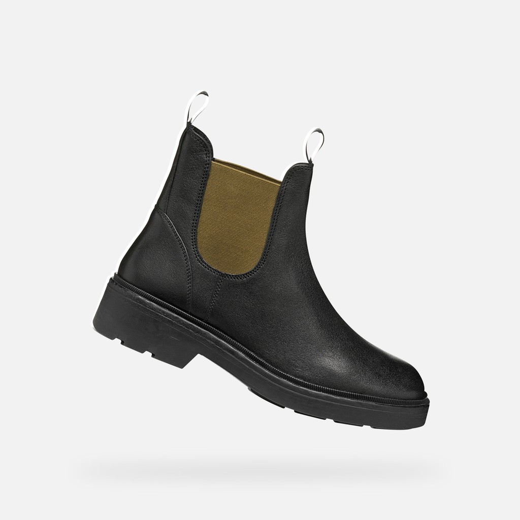 Chelsea boots SWELEN WOMAN Black/Military - image number 0 | GEOX