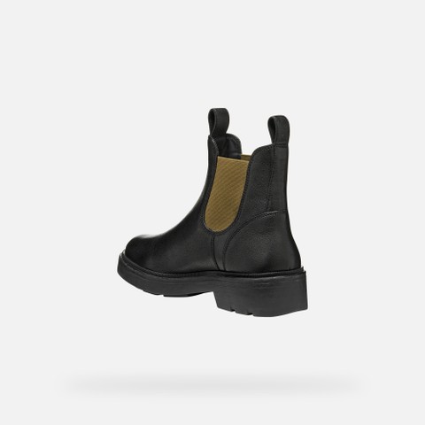 Chelsea boots SWELEN WOMAN Black/Military - image number 4 | GEOX
