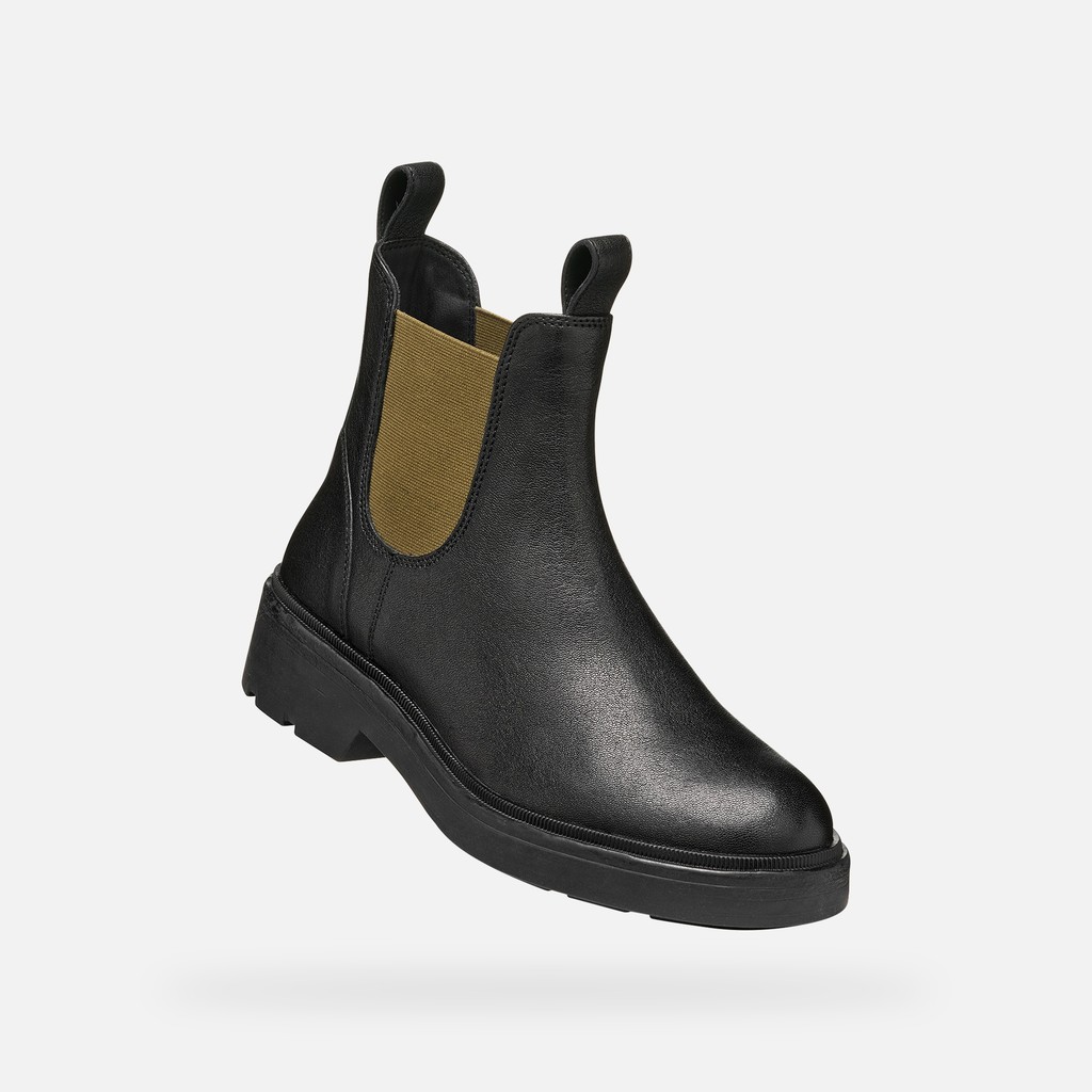 Chelsea boots SWELEN WOMAN Black/Military - image number 5 | GEOX