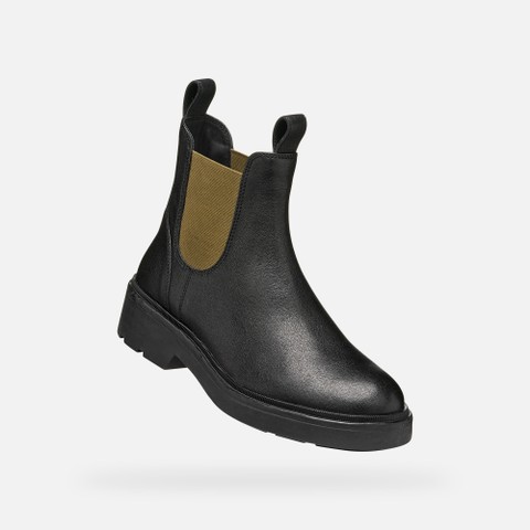 Chelsea boots SWELEN WOMAN Black/Military - image number 5 | GEOX
