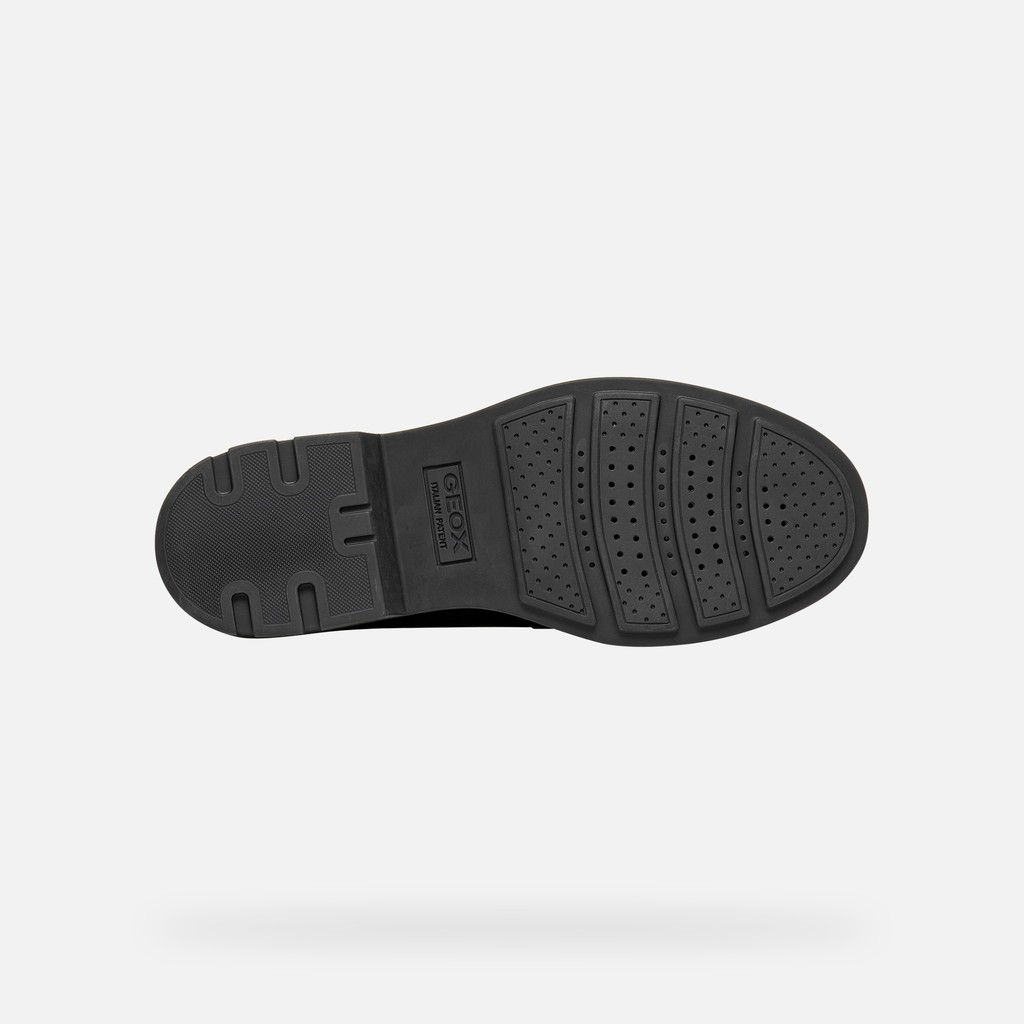 Leather loafers SWELEN WOMAN Black - image number 7 | GEOX