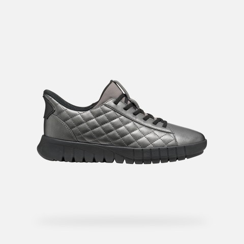Baskets slip in FLEXTRIDE PLUS FEMME Gris graphite - image number 1 | GEOX
