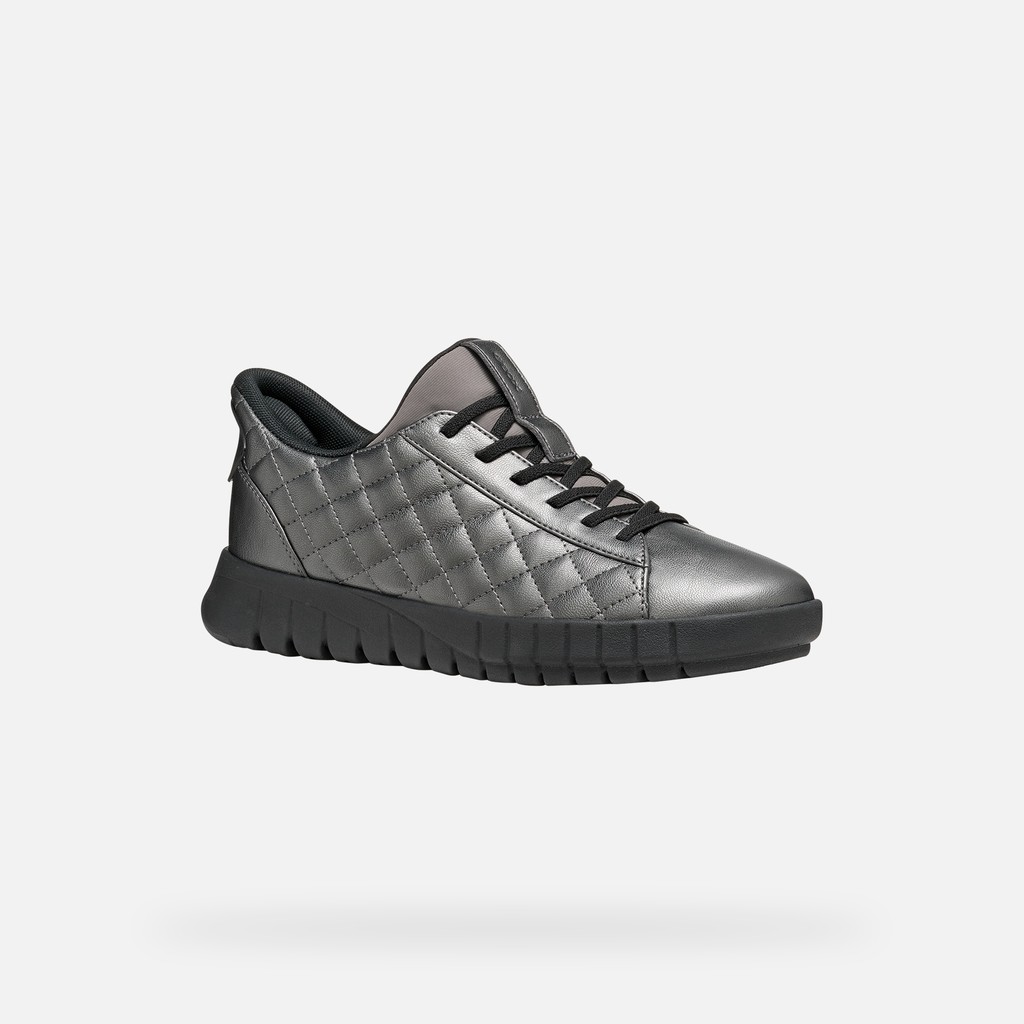 Baskets slip in FLEXTRIDE PLUS FEMME Gris graphite - image number 2 | GEOX