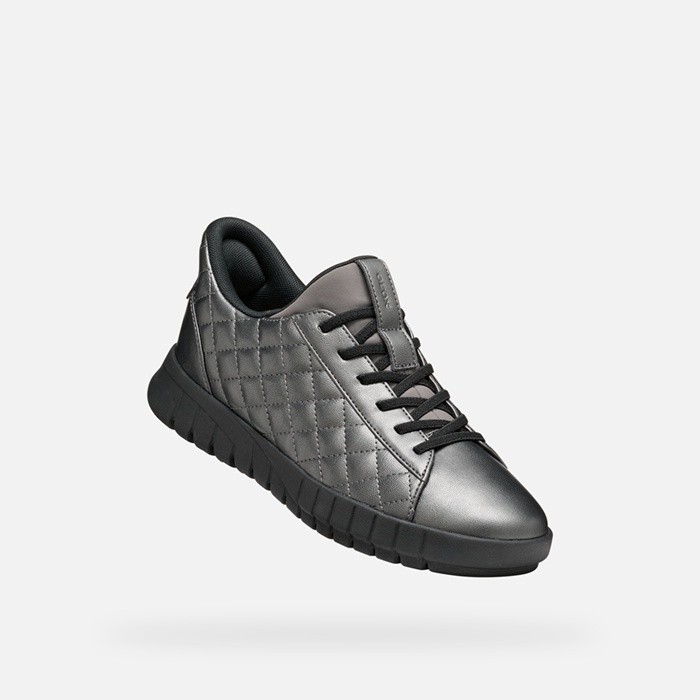 Baskets slip in FLEXTRIDE PLUS FEMME Gris graphite | GEOX