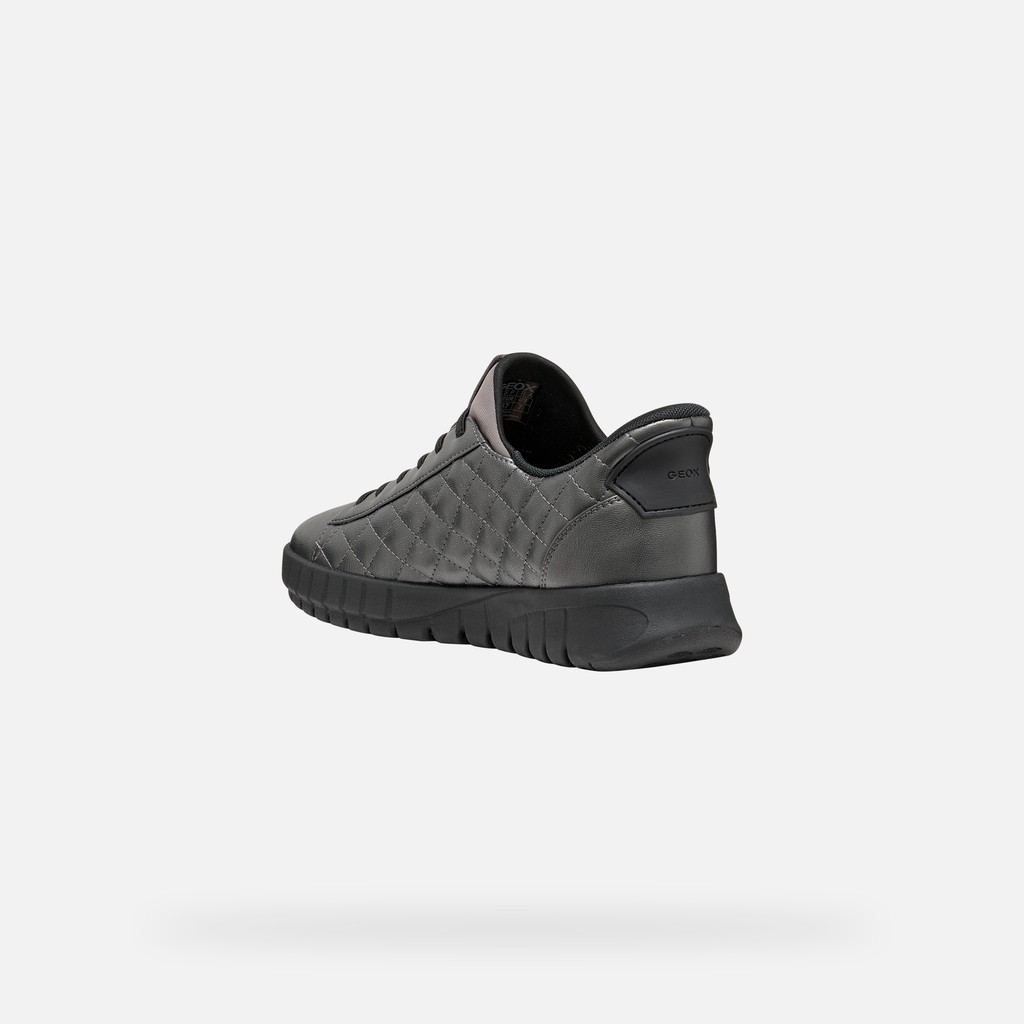 Baskets slip in FLEXTRIDE PLUS FEMME Gris graphite - image number 3 | GEOX