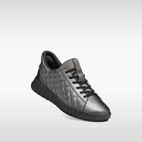 Baskets slip in FLEXTRIDE PLUS FEMME Gris graphite - image number 4 | GEOX
